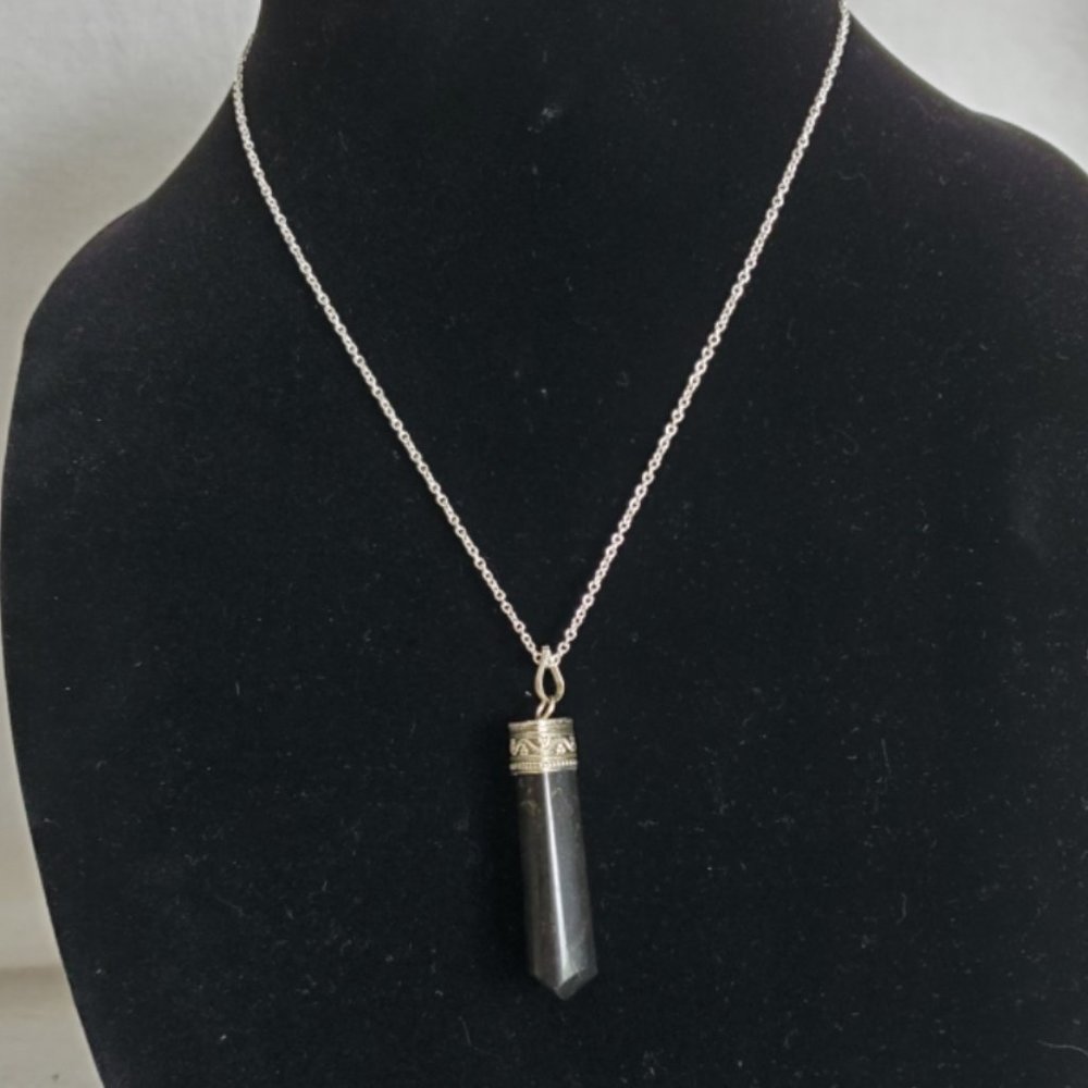 Natural Agate Crystal Necklace